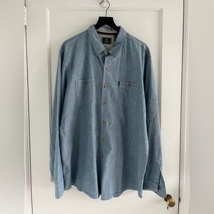 Denim colored men’s dress shirt